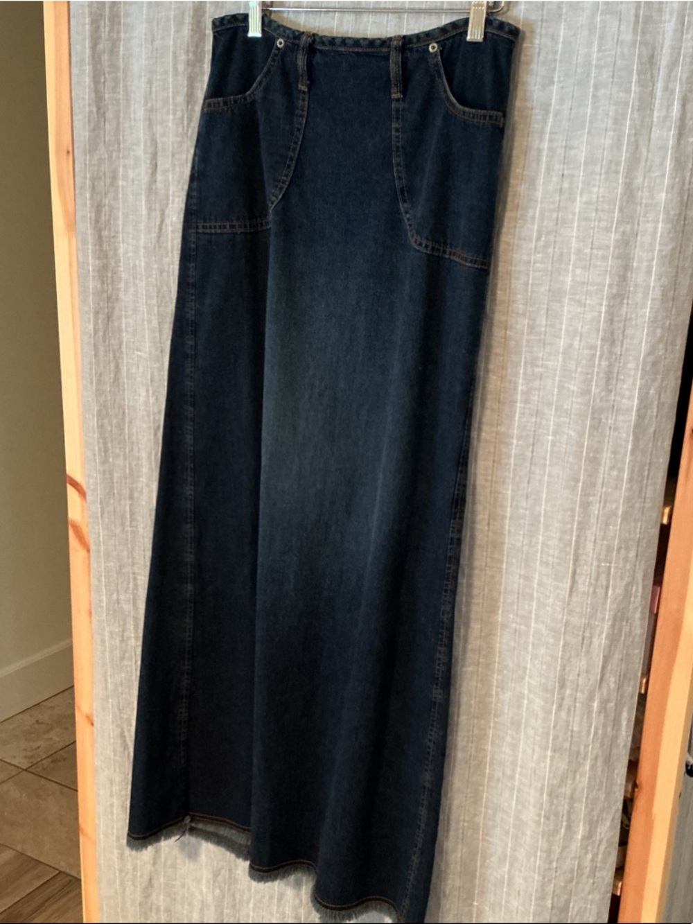Billy Blues Dark Indigo Denim Maxi Skirt